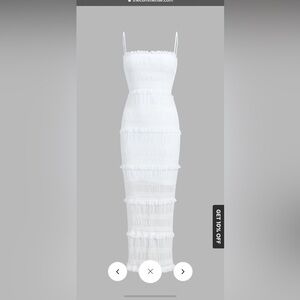 Bridal Shower White Maxi Dress